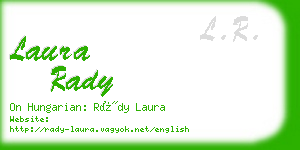 laura rady business card